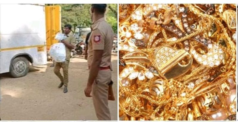 An accident involving a van carrying 810 kg of gold jewelry has caused a stir near Erode KAK