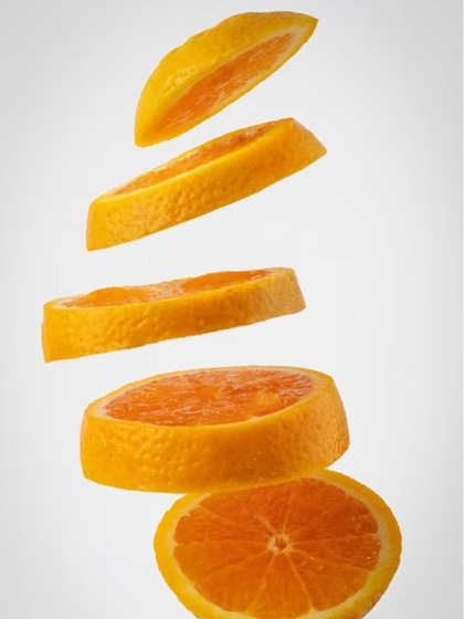 2. Orange slices: