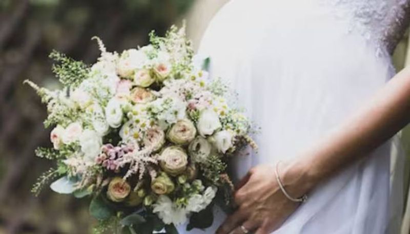 woman given birth to baby boy on her wedding day