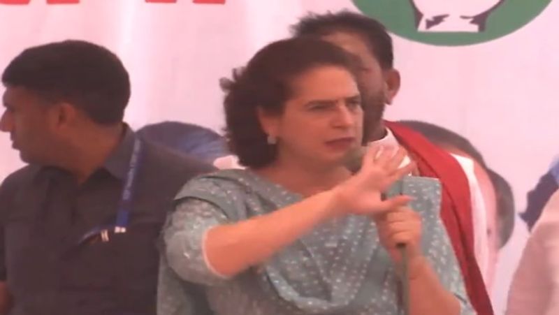 Priyanka Gandhi speech over free ration sparks controversy smp