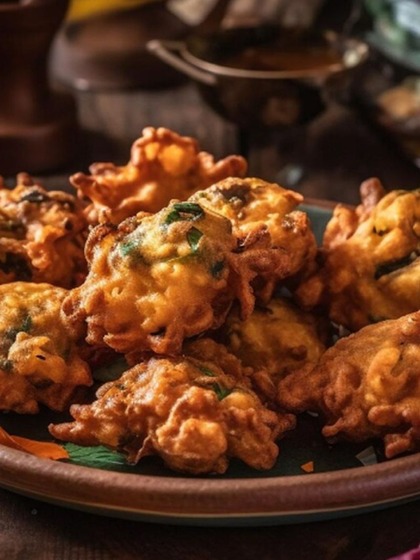 1. Pakoras (Fritters):