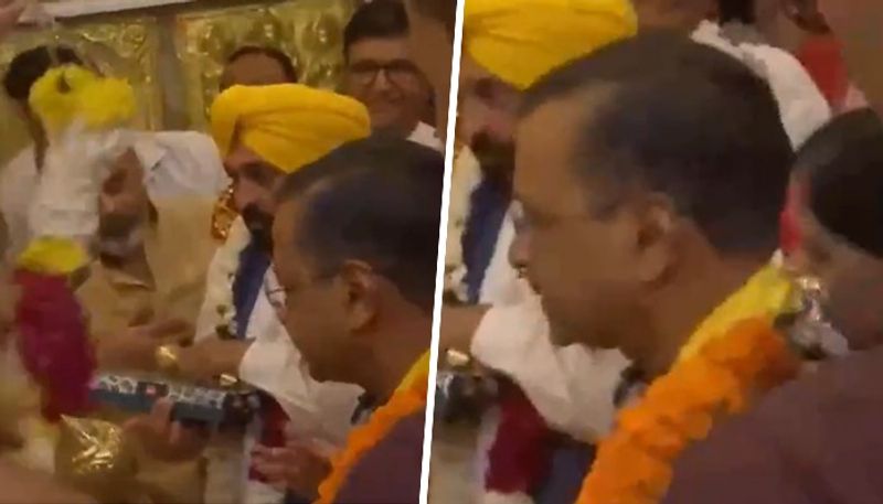 Arvind Kejriwal offers prayers at Delhi's Hanuman temple day after walking out of Tihar jail (WATCH) snt