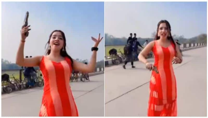 Social media star dances on highway with gun; Video goes viral, UP Police reacts 