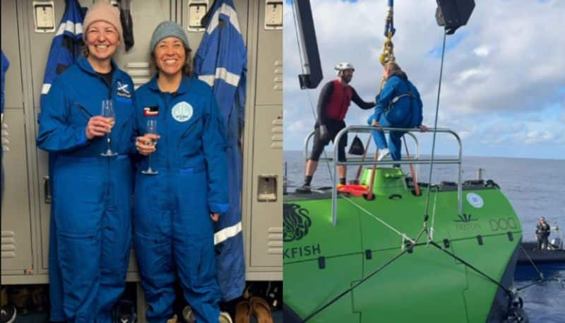 Scotland's all-female crew sets world record for deepest dive NTI