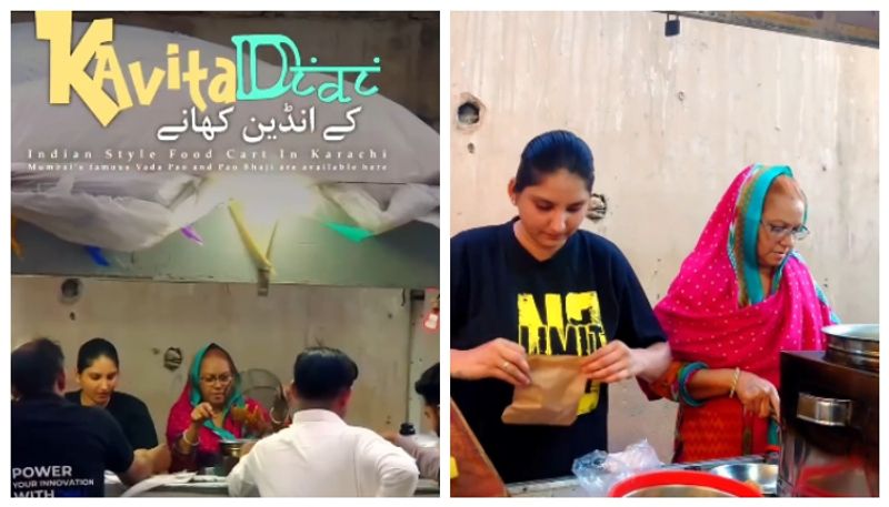 Video of Kavita Didi selling Indian vada pav in Karachi goes viral 