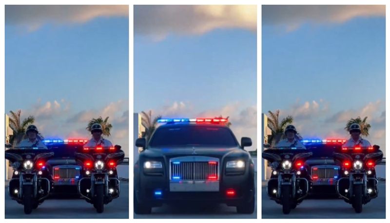 American police who patrolled in a Rolls-Royce car for the first time in the world!-sak