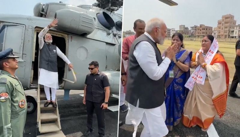 Lok Sabha Elections 2024: PM Modi blesses woman who welcomed him with tears of joy in Saran (WATCH) gcw