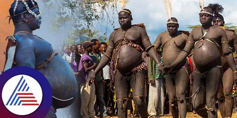 Bodi tribes of Ethiopia drinks milk with cow blood to get fat belly pav