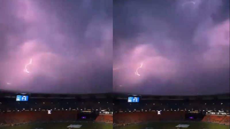 IPL 2024: Lighting in Ahmedabad caught on camera as GT eliminated after rain mars KKR clash (WATCH) snt