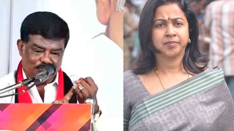 Shivaji Krishnamurthy controversy speech again.. Radhika Sarathkumar criticize tvk