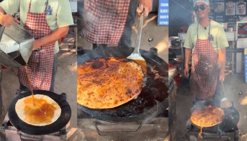 Video Of Man Selling Diesel Paratha Triggers Health Scare Online Vin