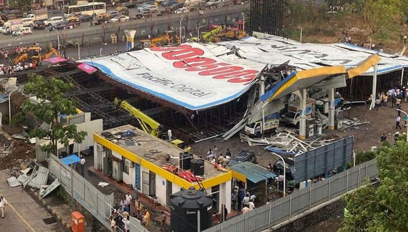 Mumbai Billboard accident killed 16 firm owner which erected the billboard arrested ans