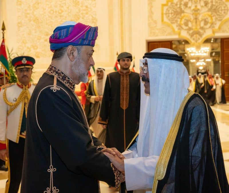 Oman Ruler Sultan Haitham bin Tariq arrived at Kuwait City for two days official visit