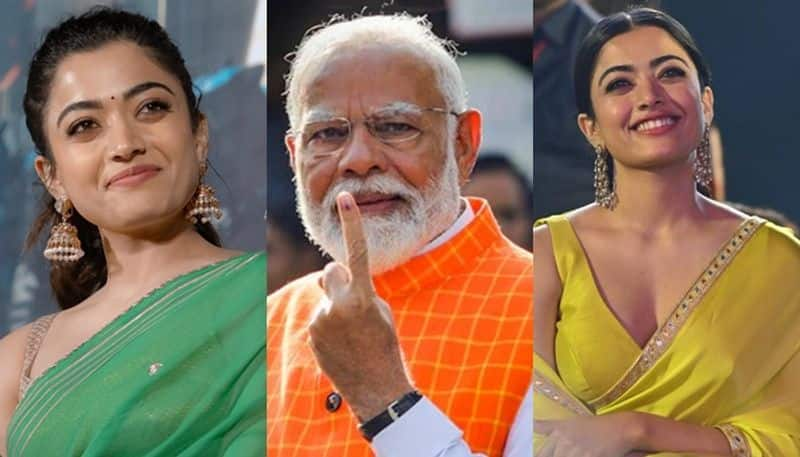 netizens said National crush is now a nationalist after Actress Rashmika Mandanna praised PM Modi work akb