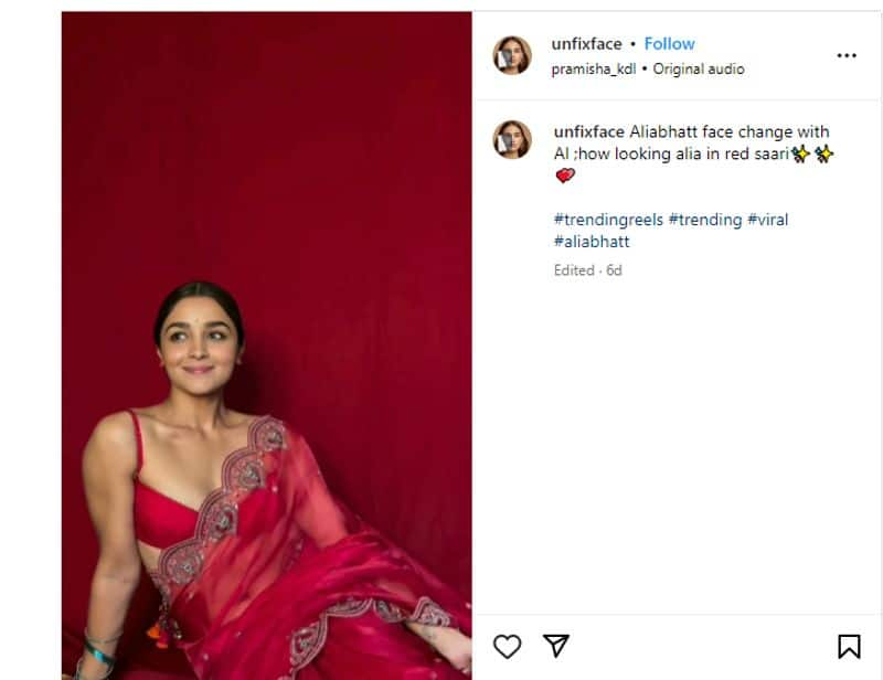 Alia Bhatt Deepfake video viral in Instagram Fact Check 