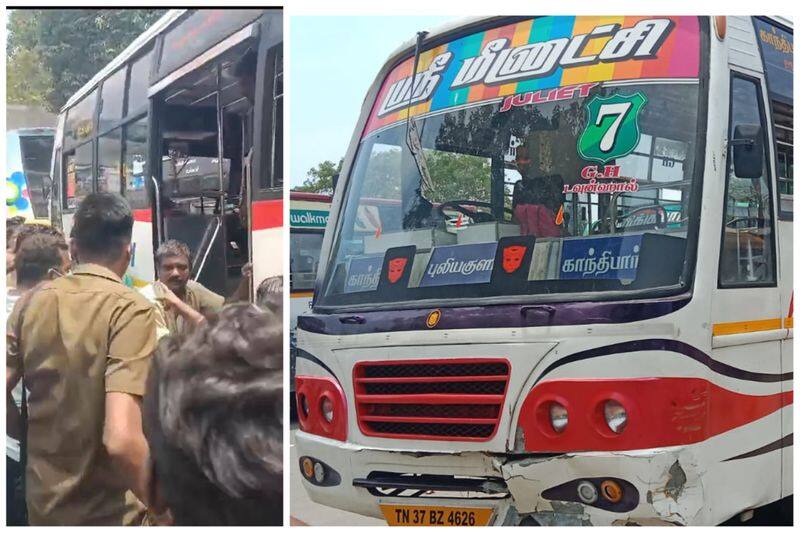 One person died after being hit by a private bus drunk and drive in Coimbatore vel