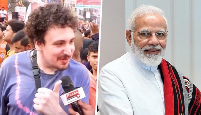 Modi has made India strong on international stage Foreign tourist lauding PM in Varanasi goes viral (WATCH) snt