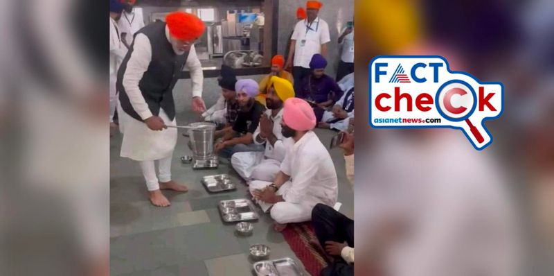 Fact-Check: PM Modi was NOT holding empty bucket to serve food at langar in Patna anr