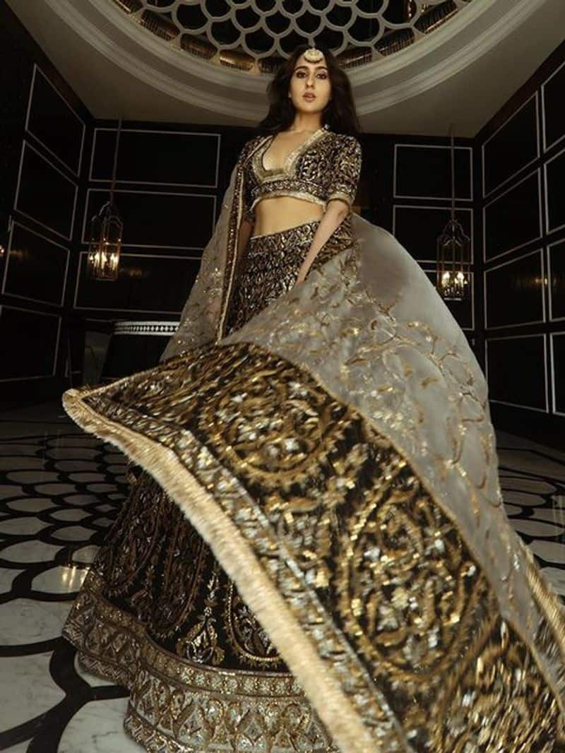 Sara Ali Khan latest Lehenga design bridal Lehenga Embroidered Lehenga zkamn