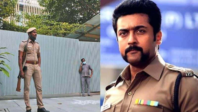 Police Protection for Actor Suriya chennai house creates controversy gan