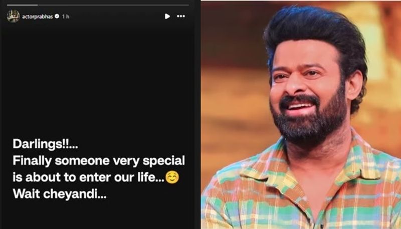 Tollywood Star Prabhas cryptic post hints at arrival of someone special san