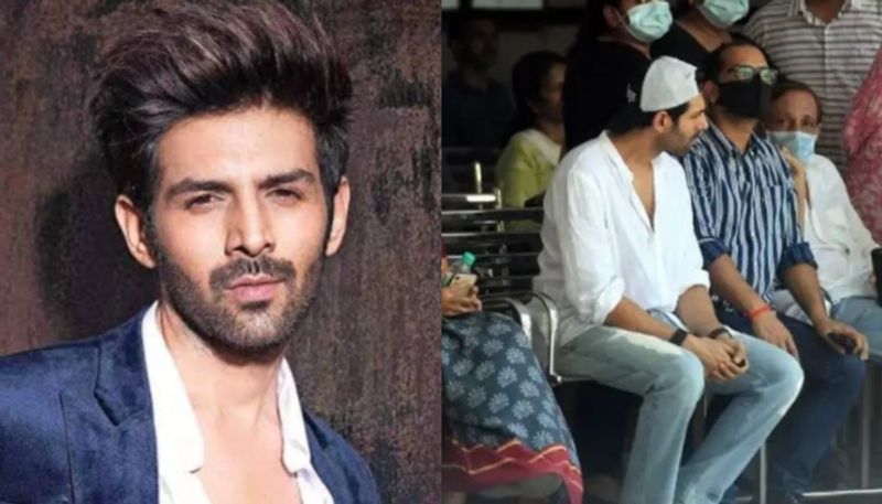 Kartik Aaryan attends funeral of relatives who passed away in the collapse of hoarding in Mumbai's Ghatkopar RKK