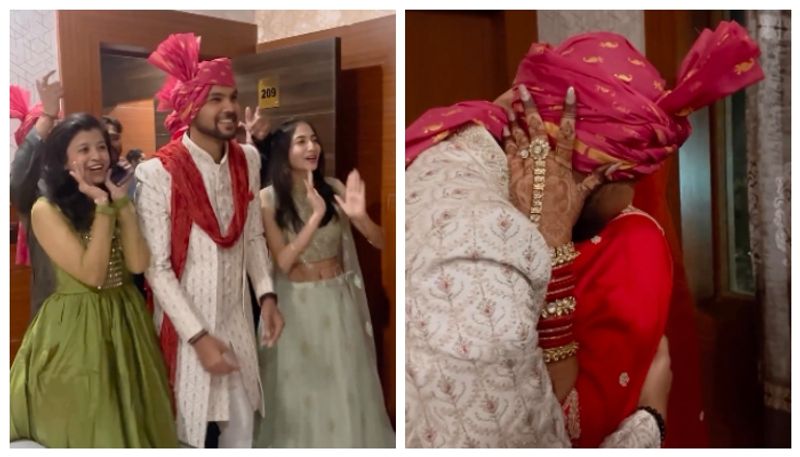 video of Brother s reaction when he saw the bride on the day of the wedding went viral 