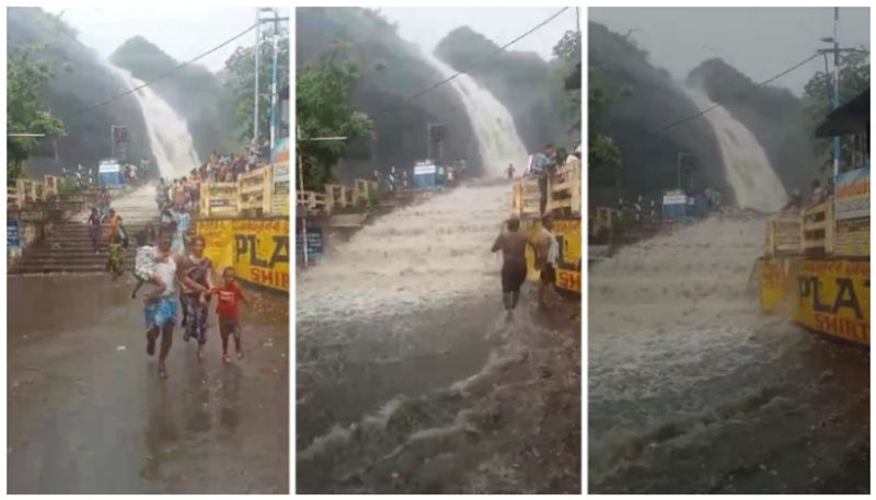 flood at Kuttalam Falls The student is missing