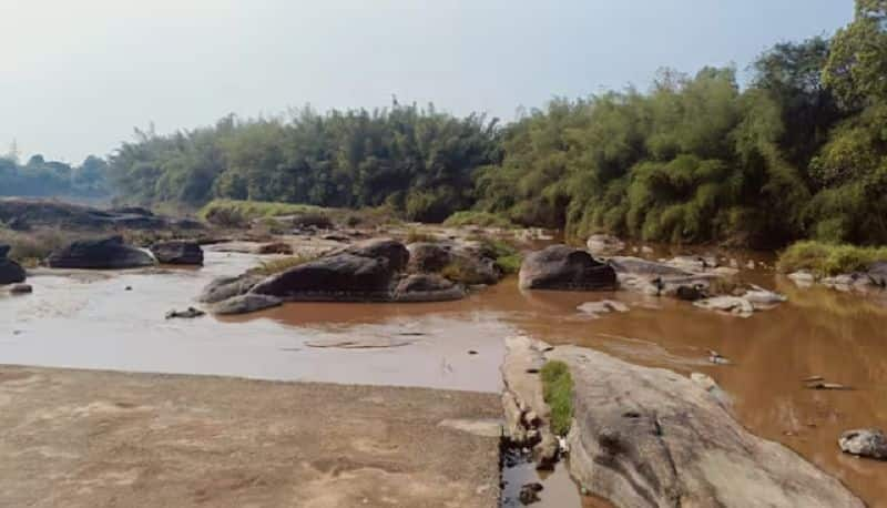 Rain in Kodagu Flow has started in the Cauveri river gvd