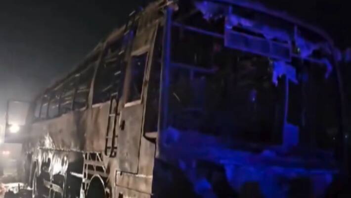 Haryana Nuh Bus Fire