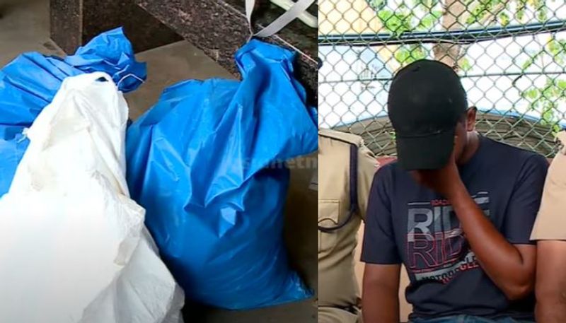 thiruvananthapuram native youth arrested with 13 kg of ganja in kochi