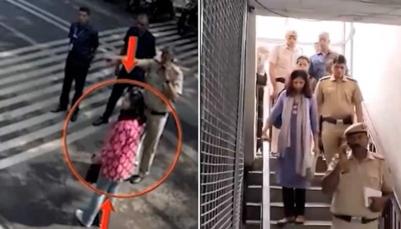 Swati Maliwal 'assault' case: AAP shares new CCTV showing RS MP escorted out of CM's house by security (WATCH)