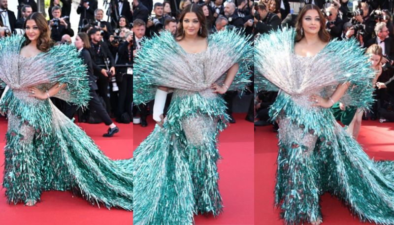 Aishwarya Rai Bachchans in blue gown in Cannes 2024