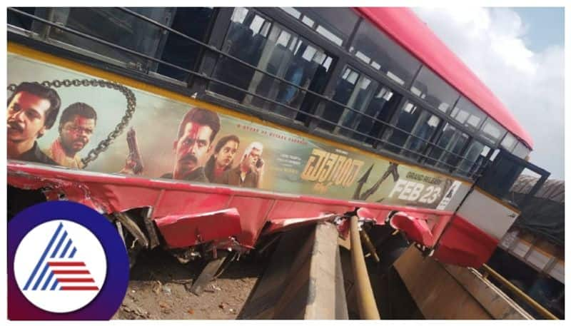 KSRTC bus accident and crushed at Nelamangala  in bengaluru gow