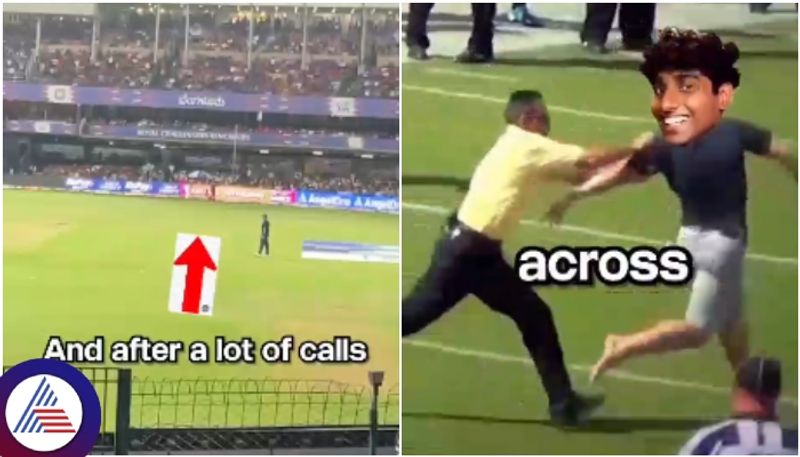 Bengaluru police arrest young man who said enter to field during RCB Vs CSK match sat