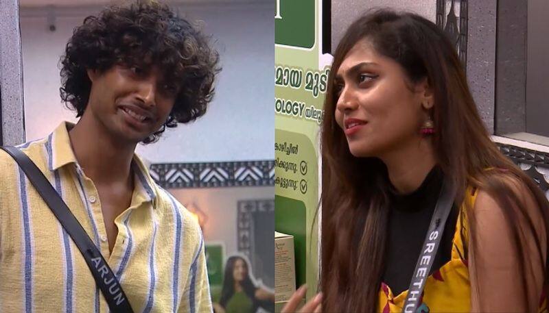 is arjun trying to make a combo with jasmin jaffar asks sreethu in bigg boss malayalam season 6