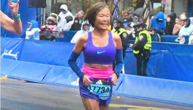 75 year old Jeannie Rice breaks world record in Marathon