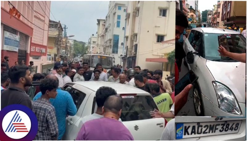 Bengaluru Malleshwaram terrible accident Car Collision to bike and one death sat