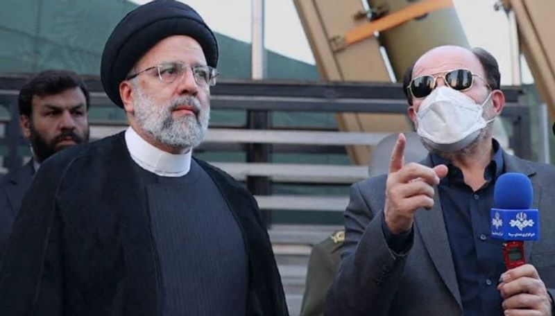 Iran President Ebrahim Raisi helicopter had a hard landing rescue team in action ans