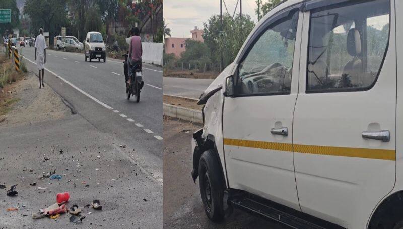 Tiruvallur District Thiruttani Bike Met accident with car husband and wife died ans