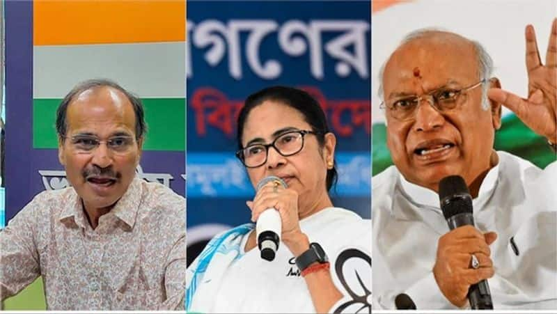 Adhir Chowdhury and Mallikarjun Kharge clash over Mamata Banerjee role in india alliance smp