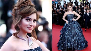 Urvashi Rautela makes waves at Cannes 2024 with Diamond Fish Necklace, after previous Alligator Choker Debacle NTI