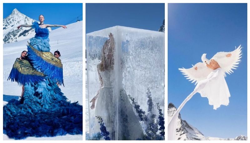 video of a bride broke the ice cube at an altitude of 2222 feet and entered the wedding venue went viral 