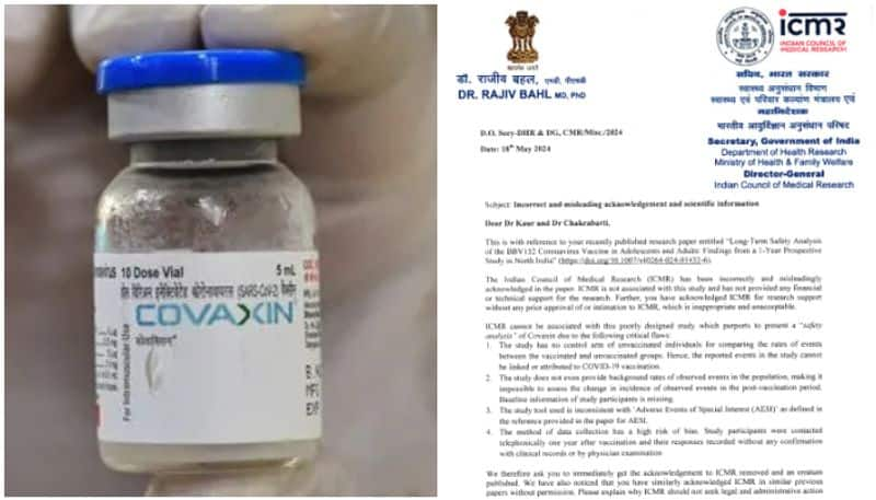 ICMR rejects BHU study against Covaxin Director General letter to remove the quote from the study