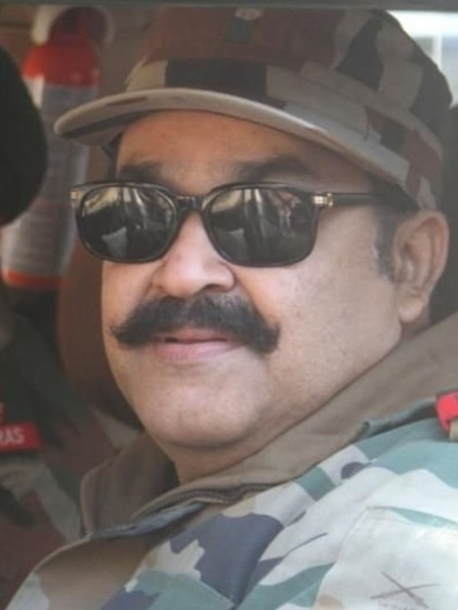First Indian Actor to attain Honarary rank of Lt Col