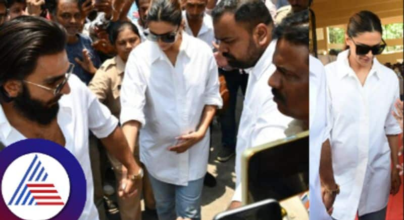 Deepika Padukone holds her baby bump as she cast vote in Mumbai Lok Sabha polls skr