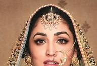 Yami Gautam Son photos gold jewelry designs for bride kxa  