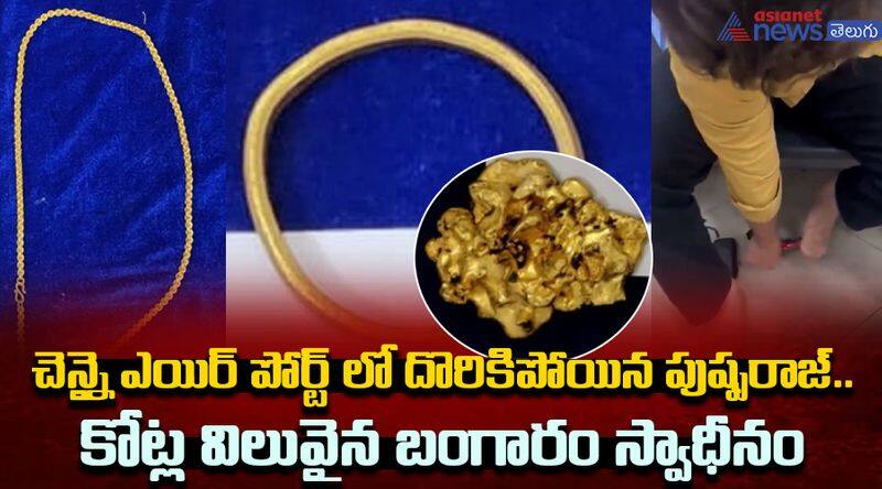 Gold seized at Chennai airport