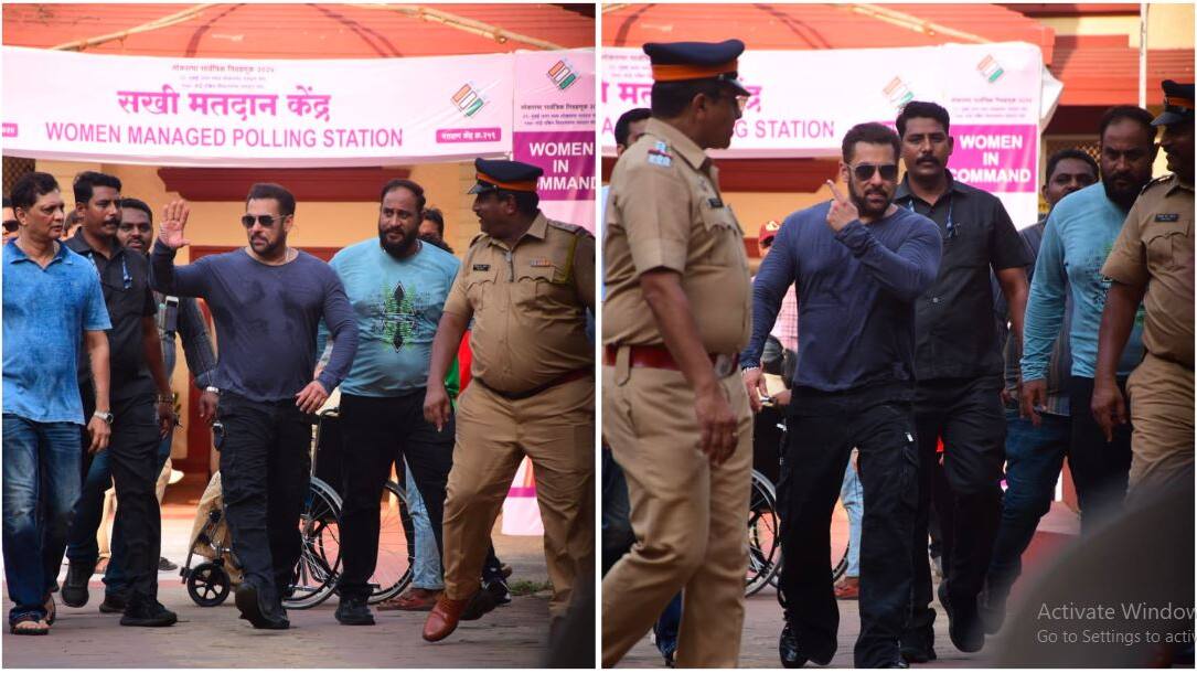 salman khan at polling booth