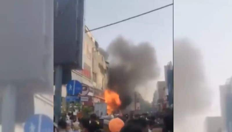 Delhi Karol Bagh Massive Fire Breaks Out In Clothing Showroom In 